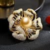 image:imageNONNYL Elegant South Sea Golden Pearl Brooch Pins Costume Jewelry For Women Fashion Christmas Gifts Wife Mom Girlfriend Anniversary Birthday Fine Jewelry Gifts for Her NO1136