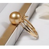 image:imageNONNYL Genuine South Sea Golden Butterfly Pearl Rings  Gifts for Women Valentines Day Christmas Gifts for Wife Mom Girlfriend Anniversary Mothers Day Gifts Birthday Fine Jewelry Gifts for Her1112mm