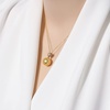 image:imageNONNYL Genuine South Sea Pearl Heart Necklace Saltwater Golden Pearl And 18K Gold Pearl Pendant Necklace Golden Pearl Gifts for Women Mom Grandma Wife Her