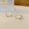 image:imageNONNYL Gift for Wife Freshwater CulturedPearlEarringsGifts for Women Wedding Birthday AnniversaryGirlfriend Her Mothers Day Valentines Day ChristmasSterling Silver Plated 18K Gold Pearl Dangle Earring Fine Jewelrygold earrings