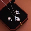 image:imageNONNYL Gift for Women Wife Mothers Day Gifts for Mom Her Couples Present Girlfriend Gift for Wife Women Birthday Wedding Anniversary Jewelry Christmas Day Valentines Gifts Pearl Necklace Earrings