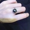 image:imageNONNYL Gifts for Wife Anniversary Tahitian Black Pearl Rings for WomenMothers Day Gifts for Mom GirlfriendBirthday Christmas Valentines Day Gift for Her Jewelry