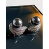image:imageNONNYL Gifts for Women WifeTahitian Black Pearl Earrings Gift for Wife Wedding Birthday Anniversary JewelryMothers Day Gifts for Mom Christmas Valentines Day Gift for Women Her