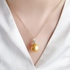 image:imageNONNYL Golden South Sea Pearl Necklace for Women Pearls Pendant Necklace 910mm AAAA Quality Round Pearls Pendant 18 inch Sterling Silver Chain  Jewelry Gifts for Women Wife Mom Grandma Daughter