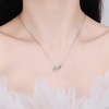 image:imageNONNYL Heart Necklace for Women  Silver Mosang Diamond Pendant Necklaces for Women  Christmas Gifts for Wife Mom Girlfriend Anniversary Birthday Fine Jewelry Gifts