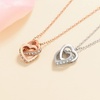 image:imageNONNYL Heart Necklace for Women  Silver Mosang Diamond Pendant Necklaces for Women  Christmas Gifts for Wife Mom Girlfriend Anniversary Birthday Fine Jewelry Gifts