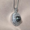 image:imageNONNYL Mothers Day Gifts For Wife Women Wedding Anniversary  Real TahitianPearlNecklace Birthday Valentines Gifts For Wife Her Mom Christmas  Companion Necklace For Women Luxury Fine Jewelryblack pearl