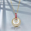 image:imageNONNYL Necklace Gift for Women Wife Womens Pendant Jewelry Wedding Anniversary Sterling Silver Girlfriend Birthday Gifts for Her Pendants Necklaces for Christmas Mom Gifts NO1298