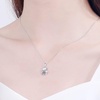 image:imageNONNYL S925 Sterling Silver Cat Necklace Gifts for Women  Silver Cat Mosang Diamond Pendant Collarbone Necklaces Christmas Gifts Jewelry for Wife Girlfriend Her