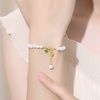 image:imageNONNYL White Freshwater Pearl Bracelet for Women  Cultured Pearl Bracelet in S925 Sterling Silver with Genuine Cultured Pearls 7075mm Pearl for Gifts