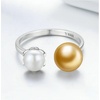 image:imageNONNYL Wife Jewelry Gifts  Genuine South Sea Golden Pearl Jewelry Rings for Women Birthday Jewelry for Girlfriend Valentines Day for Wife Mothers Day for Mom Grandma NO33254