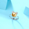 image:imageNONNYL Wife Jewelry Gifts  Genuine South Sea Golden Pearl Jewelry Rings for Women Birthday Jewelry for Girlfriend Valentines Day for Wife Mothers Day for Mom Grandma NO33248