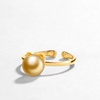 image:imageNONNYL Wife Jewelry Gifts  Genuine South Sea Golden Pearl Jewelry Rings for Women Birthday Jewelry for Girlfriend Valentines Day for Wife Mothers Day for Mom Grandma NO33240