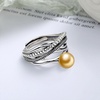 image:imageNONNYL Wife Jewelry Gifts  Genuine South Sea Golden Pearl Jewelry Rings for Women Birthday Jewelry for Girlfriend Valentines Day for Wife Mothers Day for Mom Grandma NO33257