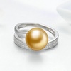 image:imageNONNYL Wife Jewelry Gifts  Genuine South Sea Golden Pearl Jewelry Rings for Women Birthday Jewelry for Girlfriend Valentines Day for Wife Mothers Day for Mom Grandma NO33252