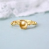 image:imageNONNYL Wife Jewelry Gifts  Genuine South Sea Golden Pearl Jewelry Rings for Women Birthday Jewelry for Girlfriend Valentines Day for Wife Mothers Day for Mom Grandma NO33234