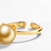 image:imageNONNYL Wife Jewelry Gifts  Genuine South Sea Golden Pearl Jewelry Rings for Women Birthday Jewelry for Girlfriend Valentines Day for Wife Mothers Day for Mom Grandma NO33240
