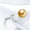 image:imageNONNYL Wife Jewelry Gifts  Genuine South Sea Golden Pearl Jewelry Rings for Women Birthday Jewelry for Girlfriend Valentines Day for Wife Mothers Day for Mom Grandma NO33254
