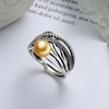 image:imageNONNYL Wife Jewelry Gifts  Genuine South Sea Golden Pearl Jewelry Rings for Women Birthday Jewelry for Girlfriend Valentines Day for Wife Mothers Day for Mom Grandma NO33257