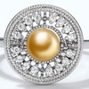 image:imageNONNYL Wife Jewelry Gifts  Genuine South Sea Golden Pearl Jewelry Rings for Women Birthday Jewelry for Girlfriend Valentines Day for Wife Mothers Day for Mom Grandma NO33241