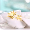 image:imageNONNYL Wife Jewelry Gifts  Genuine South Sea Golden Pearl Jewelry Rings for Women Birthday Jewelry for Girlfriend Valentines Day for Wife Mothers Day for Mom Grandma NO33242