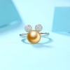 image:imageNONNYL Wife Jewelry Gifts  Genuine South Sea Golden Pearl Jewelry Rings for Women Birthday Jewelry for Girlfriend Valentines Day for Wife Mothers Day for Mom Grandma NO33248