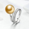 image:imageNONNYL Wife Jewelry Gifts  Genuine South Sea Golden Pearl Jewelry Rings for Women Birthday Jewelry for Girlfriend Valentines Day for Wife Mothers Day for Mom Grandma NO33252