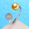 image:imageNONNYL Wife Jewelry Gifts  Genuine South Sea Golden Pearl Jewelry Rings for Women Birthday Jewelry for Girlfriend Valentines Day for Wife Mothers Day for Mom Grandma NO33235