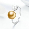 image:imageNONNYL Wife Jewelry Gifts  Genuine South Sea Golden Pearl Jewelry Rings for Women Birthday Jewelry for Girlfriend Valentines Day for Wife Mothers Day for Mom Grandma NO33254