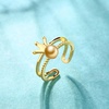 image:imageNONNYL Wife Jewelry Gifts  Genuine South Sea Golden Pearl Jewelry Rings for Women Birthday Jewelry for Girlfriend Valentines Day for Wife Mothers Day for Mom Grandma NO33242