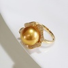 image:imageNONNYL Wife Jewelry Gifts  Genuine South Sea Golden Pearl Jewelry Rings for Women Birthday Jewelry for Girlfriend Valentines Day for Wife NO3326