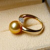image:imageNONNYL Wife Jewelry Gifts  Genuine South Sea Golden Pearl Jewelry Rings for Women Birthday Jewelry for Girlfriend Valentines Day for Wife NO3330