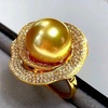 image:imageNONNYL Wife Jewelry Gifts  Genuine South Sea Golden Pearl Jewelry Rings for Women Birthday Jewelry for Girlfriend Valentines Day for Wife NO3331