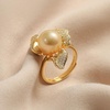 image:imageNONNYL Wife Jewelry Gifts  Genuine South Sea Golden Pearl Ring for Women Birthday Gift for Girlfriend Valentines Day for Wife