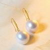 image:imageNonnyl Akoya Pearl Earring for Women 18K Gold Pearls Earrings 910mm Round Pearl White Earring Jewelry Gifts for Women Wife Mom Grandma Daughter