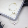image:imageNonnyl Real Pearl Earrings for Women With Genuine 775mm AAAA Quality AKOYA Pearls Earring  925 Sterling Silver Plated 18K Gold Pearl Gifts for Women Her Grandma Wife