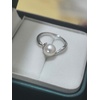 image:imagePearl Ring for Women 885mm Plain Ring Open Eternity Band for Women Freshwater Cultured PearlsValentines Mothers Day Christmas Gifts Wife Mom Girlfriend Anniversary Birthday Fine Jewelry Gifts for Her