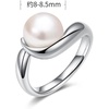image:imagePearl Ring for Women 885mm Plain Ring Open Eternity Band for Women Freshwater Cultured PearlsValentines Mothers Day Christmas Gifts Wife Mom Girlfriend Anniversary Birthday Fine Jewelry Gifts for Her