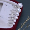 image:imagePearls Earring Jewelry Gifts for Mom Wife Women  Anniversary Birthday Christmas Valentines Day  White Gold