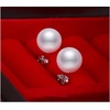 image:imageS925 Stud Handpicked AAAA Round Freshwater Cultured White Pearl Stud Earrings for Women
