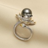 image:imageTahitian Black Pearl Rings Jewelry For Women Fashion Christmas Gifts Wife Mom Girlfriend Anniversary Birthday Fine Jewelry Gifts for Her NO33236