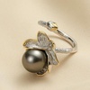 image:imageTahitian Black Pearl Rings Jewelry For Women Fashion Christmas Gifts Wife Mom Girlfriend Anniversary Birthday Fine Jewelry Gifts for Her NO33236