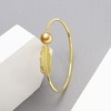 image:imageWife Jewelry Gifts  Genuine South Sea Golden Pearl Jewelry Bracelet for Women Birthday Jewelry for Girlfriend Valentines Day for Wife Mothers Day for Mom Grandma Gifts for Her NO33709