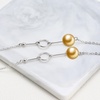 image:imageWife Jewelry Gifts  Genuine South Sea Golden Pearl Jewelry Bracelet for Women Birthday Jewelry for Girlfriend Valentines Day for Wife Mothers Day for Mom Grandma Gifts for Her NO33705
