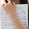 image:imageWife Jewelry Gifts  Genuine South Sea Golden Pearl Jewelry Bracelet for Women Birthday Jewelry for Girlfriend Valentines Day for Wife Mothers Day for Mom Grandma Gifts for Her NO33676