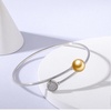 image:imageWife Jewelry Gifts  Genuine South Sea Golden Pearl Jewelry Bracelet for Women Birthday Jewelry for Girlfriend Valentines Day for Wife Mothers Day for Mom Grandma Gifts for Her NO33686