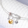 image:imageWife Jewelry Gifts  Genuine South Sea Golden Pearl Jewelry Bracelet for Women Birthday Jewelry for Girlfriend Valentines Day for Wife Mothers Day for Mom Grandma Gifts for Her NO33691