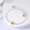 image:imageWife Jewelry Gifts  Genuine South Sea Golden Pearl Jewelry Bracelet for Women Birthday Jewelry for Girlfriend Valentines Day for Wife Mothers Day for Mom Grandma Gifts for Her NO33671