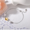 image:imageWife Jewelry Gifts  Genuine South Sea Golden Pearl Jewelry Bracelet for Women Birthday Jewelry for Girlfriend Valentines Day for Wife Mothers Day for Mom Grandma Gifts for Her NO33666