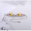image:imageWife Jewelry Gifts  Genuine South Sea Golden Pearl Jewelry Bracelet for Women Birthday Jewelry for Girlfriend Valentines Day for Wife Mothers Day for Mom Grandma Gifts for Her NO33668
